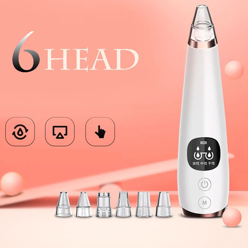

USB Blackhead Remover Face Deep Nose Cleaner T Zone Pore Acne Pimple Removal Vacuum Suction Facial Beauty Clean Skin Tool