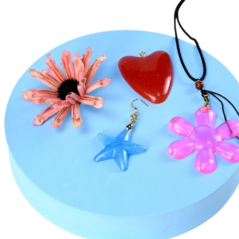 

Q0KE Earrings Pendant Epoxy Resin Mold Necklace Casting Silicone Mould DIY Craft Mold