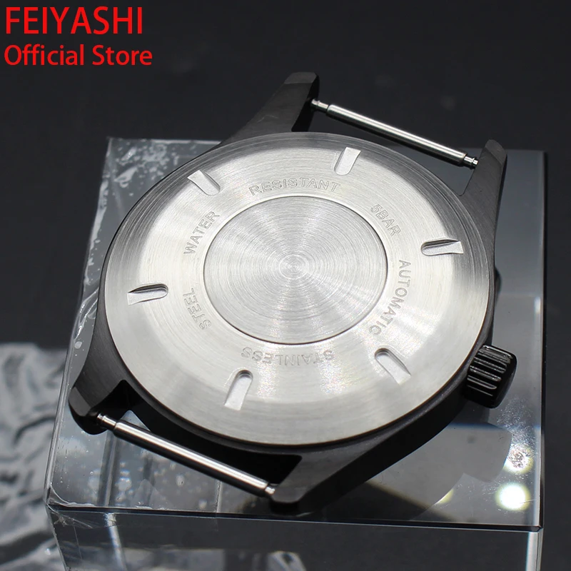 40mm Watch Case 316L Stainless Steel Men's Watches Accessory Parts For Seiko nh35 nh36 Dial Movement Fit 20mm Strap