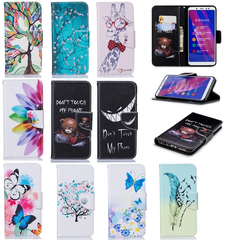 Кожаный чехол-книжка из искусственной кожи чехол для Xiaomi mi A1 A2 Lite Red mi 8 8A 7 7A 6 6A Note 8T Note 5, 6, 7, K20 Pro 4 4X чехол-портмоне с функцией подставки чехол для телефона