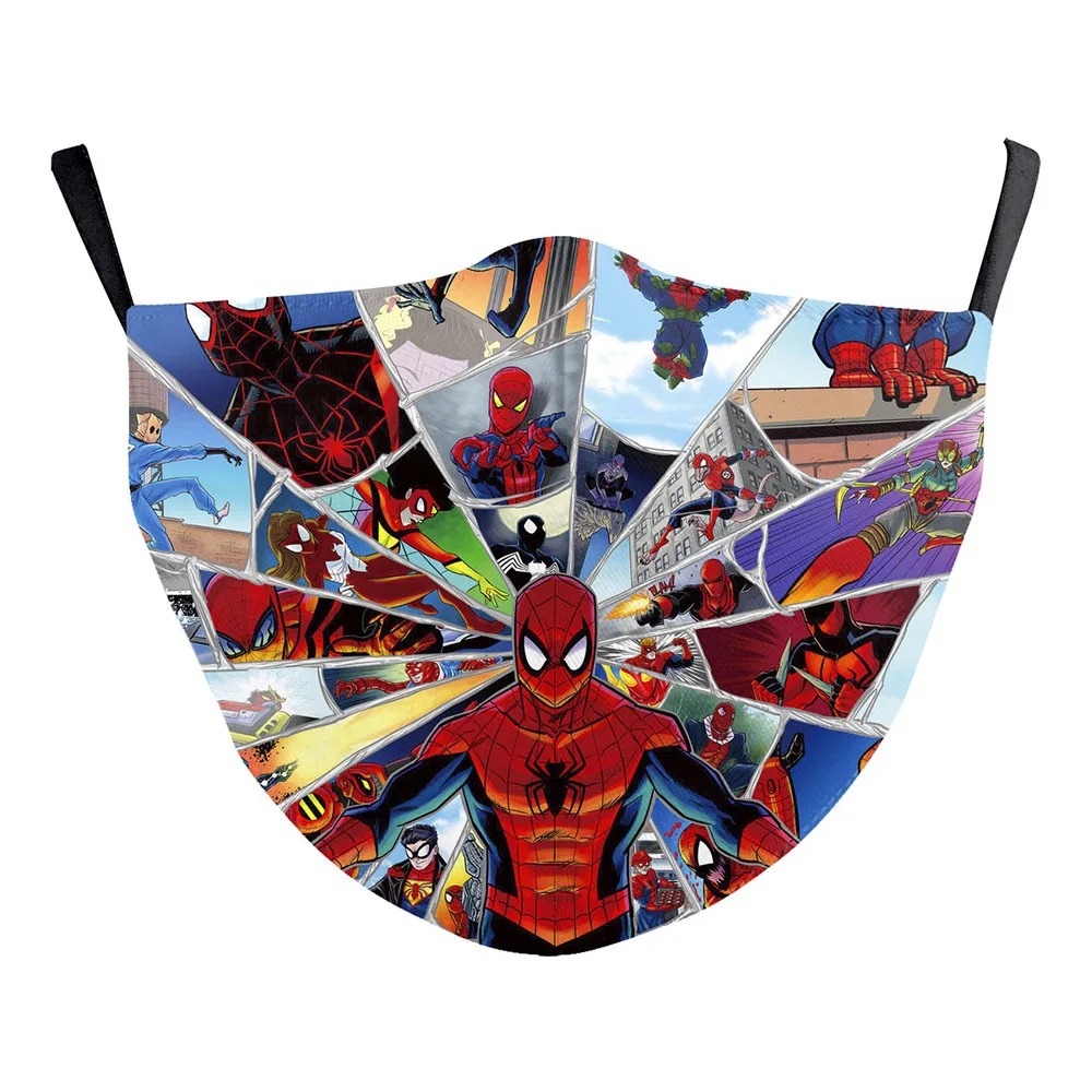 American comic book Boba Fett Miles Morales Cosplay Kids Face Mask Dustproof Adult Masks | Аксессуары для одежды