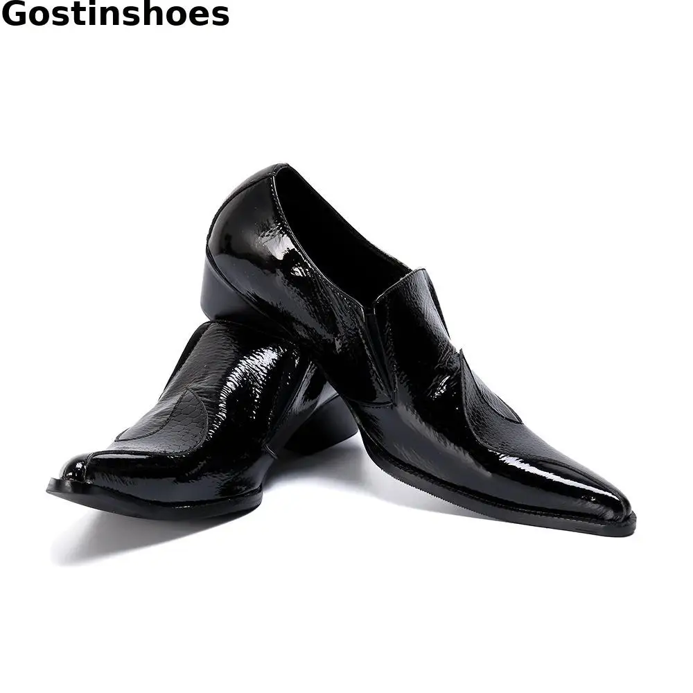 Мужская обувь черные модельные оксфорды из воловьей кожи мужские официальные