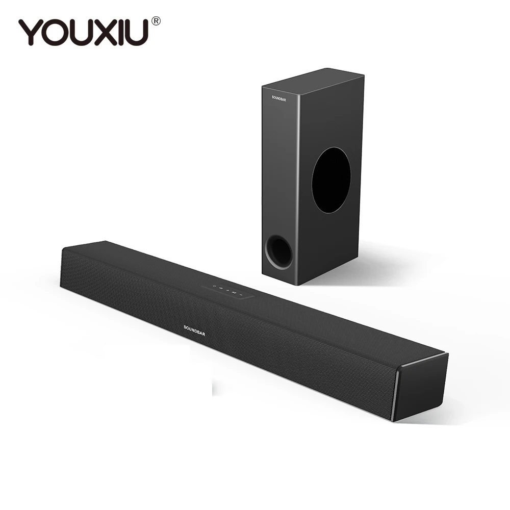 

YOUXIU 150W TV Soundbar Home Theater System with Subwoofers Super Bass Stereo Bluetooth Speakers Support RCA Optical AUX Coaxial