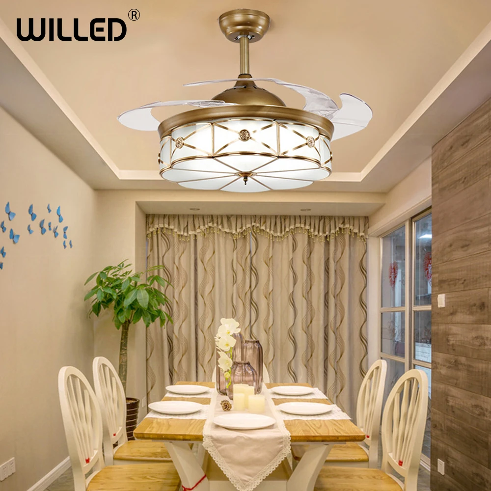 Современные невидимые потолочные вентиляторы 220 В с пультом дистанционного