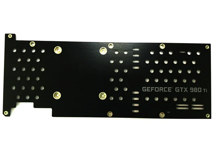 Новая Общественная версия geforce GTX 980ti металлическая Изолированная задняя панель