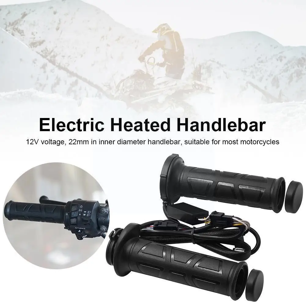 

Motorcycle Electric Heating Handlebar Heated Handle Grip 70℃ 50℃ For 12v Motorcycle Atv With 22mm(7/8") Diameter Handlebar G6q3