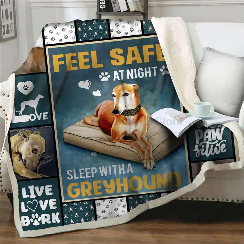 

3D Pet Hund Sammlung Sherpa Decken Tier Super Weiche Warme Tagesdecken Plüsch Decke Picknick Verdicken Quilt Abdeckung Kinder Ge
