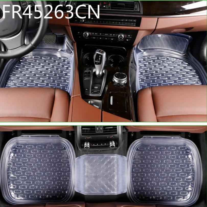

Универсальные Нескользящие автомобильные коврики fr784952fr 64*47 см, автомобильные коврики, автомобильный коврик, прозрачный черный, 5 шт./компле...