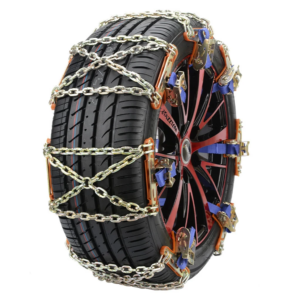 

SUV Safe Tire Steel Snow Chain Universal X Shaped Winter Truck Emergency Anti Skid Strap Ice Car Mud