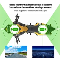 motorcycle driving recorder camera hd 1080p dual lens motorbike bike video recorder waterproof night vision wifi dash cam