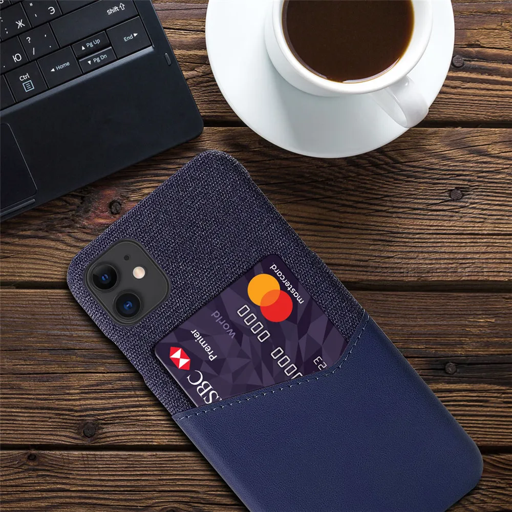 Business Case For iPhone 11 Pro Max 6.5 6.1 5.8 Card Slot Cover PU Leather XS MAX XR X Funda | Мобильные телефоны и