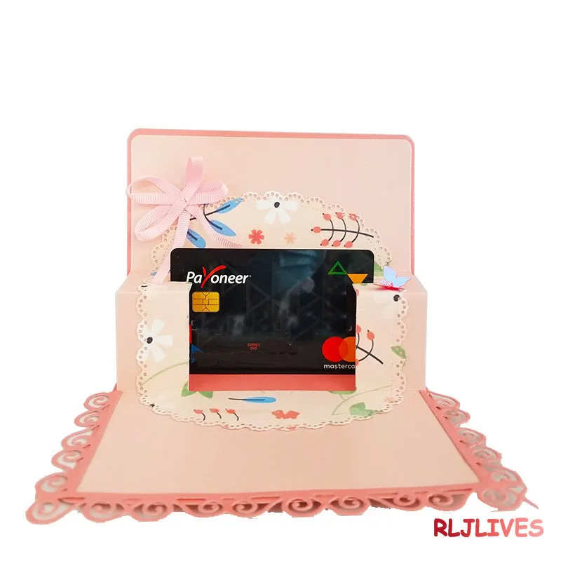 Всплывающее Подарочный держатель для карт металлические режущие штампы