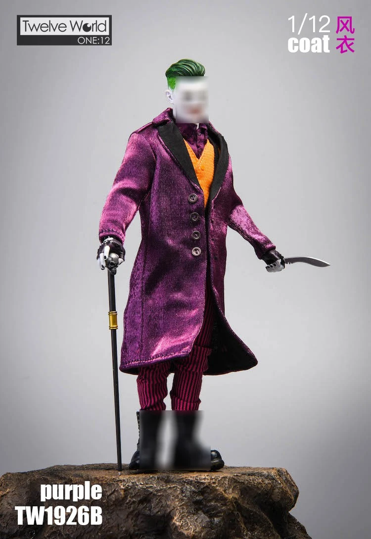 1/12 TWTOYS TW1926 A/B/C ветровка в стиле клоуна пальто одежда подходит для фигурок 6 дюймов
