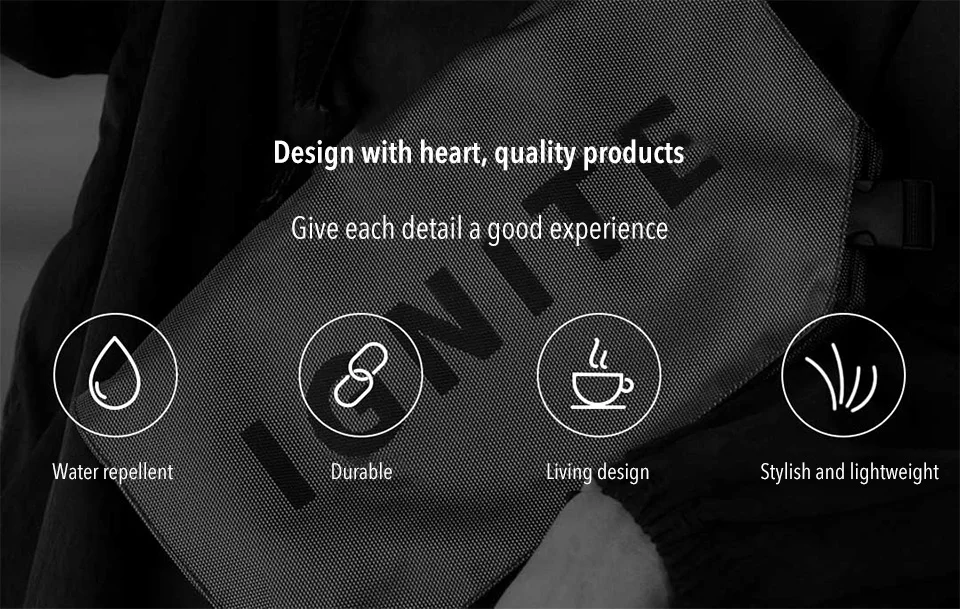 Xiaomi IGNITE спортивный открытый рюкзак на одно плечо мужская спортивная сумка Многофункциональный рекреационный рюкзак на одно плечо