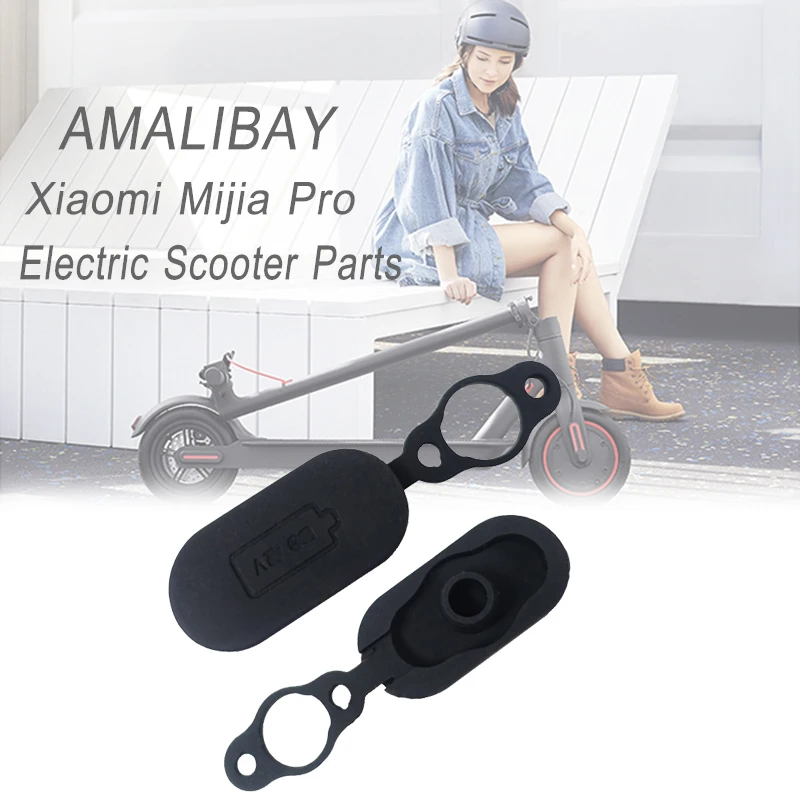 1Pcs Charging Port Dust Plug Rubber Case for Xiaomi Mijia M365 Pro Electric Scooter Hole Cover Replacement Accessory | Спорт и
