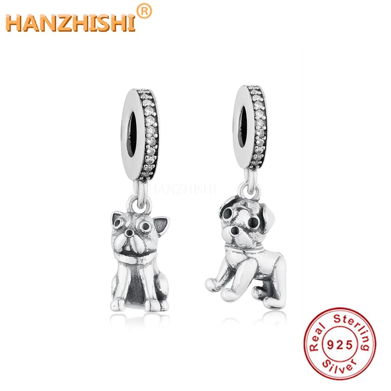 

Оптовая цена 925 стерлингового серебра кулон с животными бусины с милой собачкой Серьги Подвески подходят оригинальный ожерелье браслет юве...