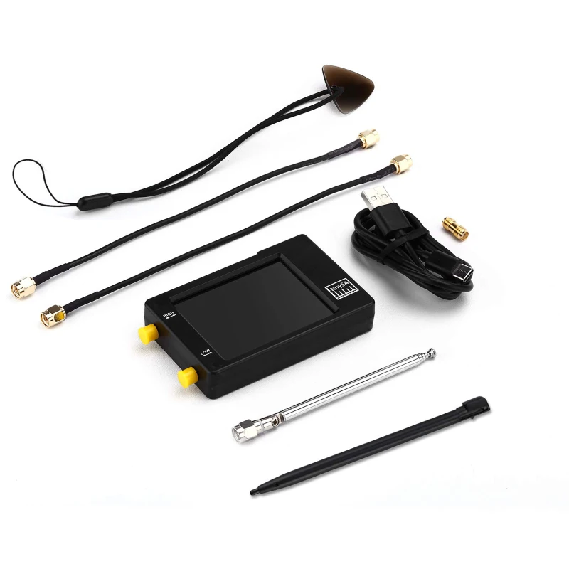 

2020 Hot Handheld Two Inputs Tiny Spectrum Analyzer 2.8 Inch Touching Screen Spectrum Analyzers 100KHz-350MHz Input Frequency