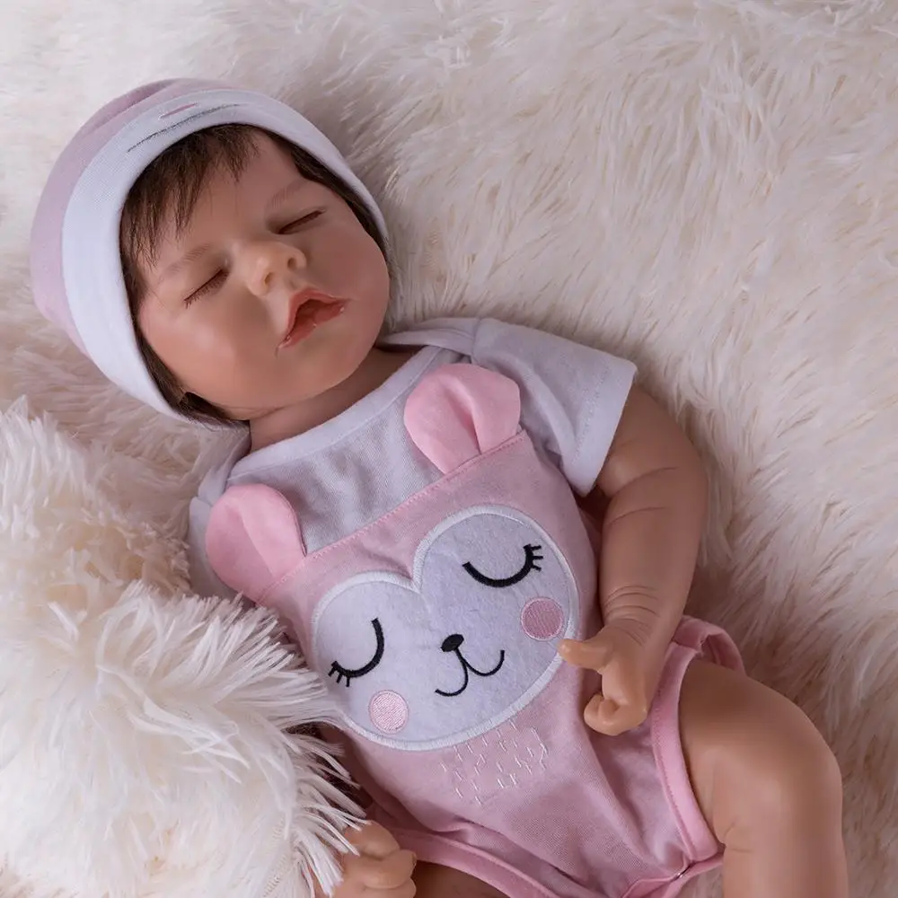 

17 Inches Twin B Series Lifelike Lovely Girl Reborn Baby Doll with Full Clothes Diy Educational Toy Dolls - Vinyl Body