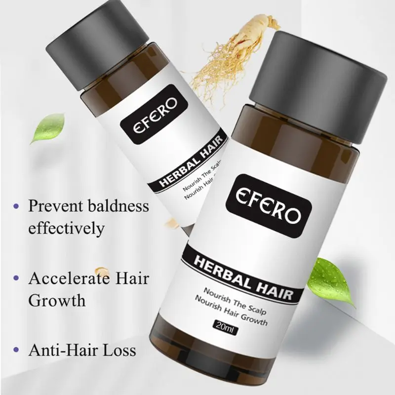 

20ml Natural Herbal Ginger Hair Grow Serum Anti Hair Loss Baldness Essential Oil