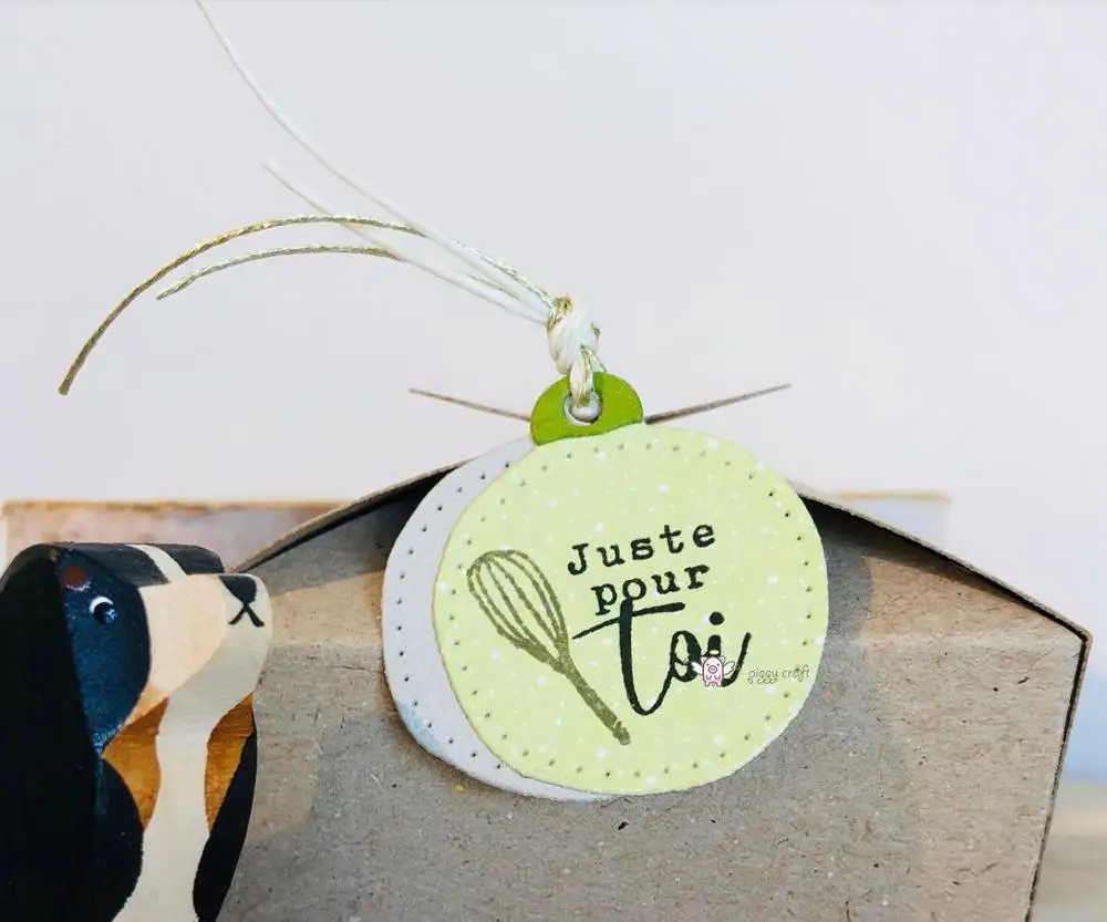 Piggy Craft metal cutting dies cut die mold Irregular Circle Tag Scrapbook paper craft knife mould blade punch stencils | Дом и сад