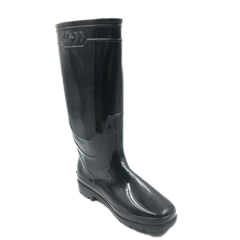 Сапоги Aleafalling мужские резиновые до середины икры водонепроницаемые ПВХ плоская