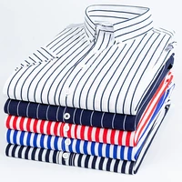 striped shirt mens short sleeve shirts vertical korean clothes casual business dress shirt mans fashion clothing summer shirts