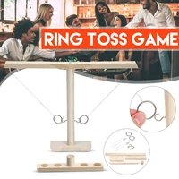 drinking game ring toss game party toys hook wooden board games kids toys for children adult party home game outdoor bars