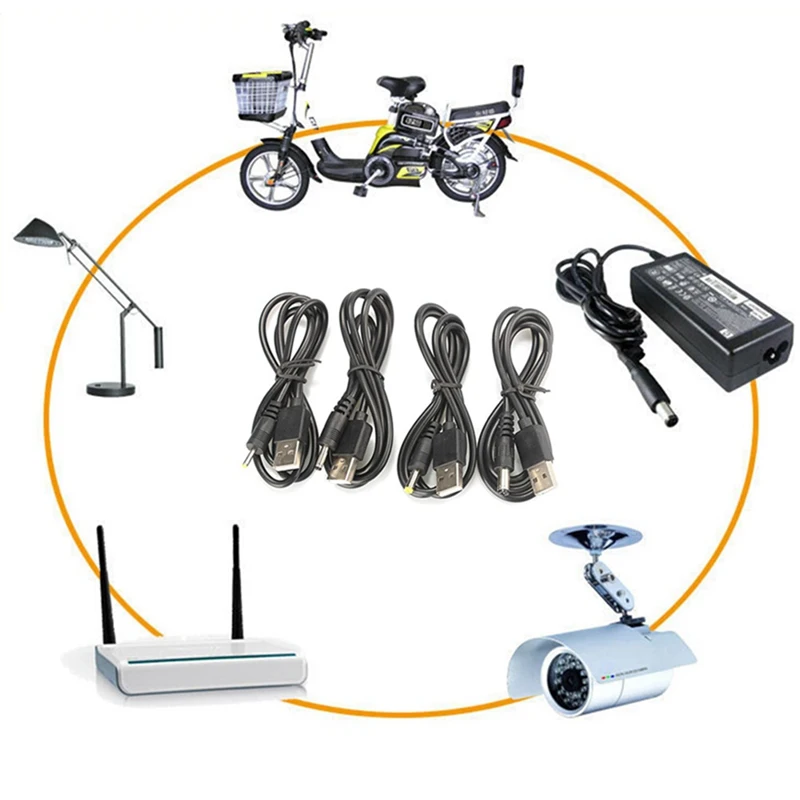 Адаптер питания постоянного тока с разъемом USB преобразователь в 2 5*0 7/3 5*1 35/4 0*1 7/5