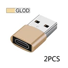 Переходник USB Type C OTG в USB C папа, 2 шт.