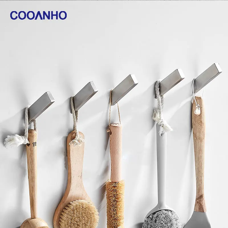 COOANHO Bathroom Robe Hooks, 304 Stainless Steel Towel Hook 
