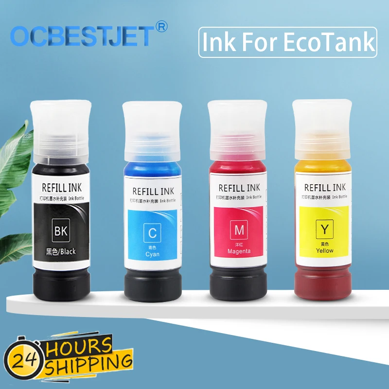 

103 Refill Dye Ink For Epson Eco-Tank L1110 L3100 L3110 L3111 L3116 L3150 L3151 L3156 L3160 L5190 Inkjet Eco Tank Printer