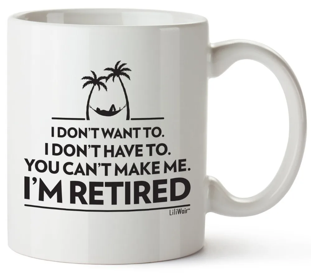 Buy Retirement Gifts Gag for Women Men Dad Mom Valentines Day Husband Wife Boyfriend Humorous Coffee Mug Gift Retired on