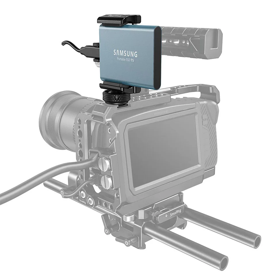 SmallRig DSLR штатив для камеры Универсальный держатель крепление для внешнего SSD для samsung T5 SSD для Angelbird SSD2go PKT Регулируемый 2343