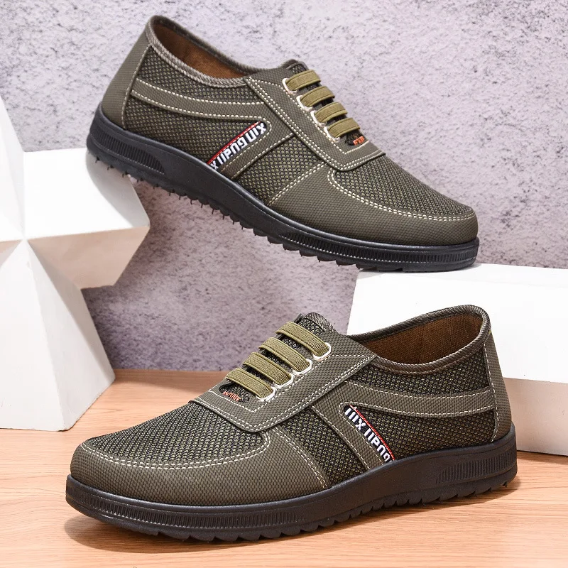 

Spring single light soft-soled men's cloth shoes, comfortable and breathable casual shoes, men's light board shoes sneakers men