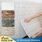 Обои 3D кирпичный узор для ТВ фона гостиной спальни настенный Декор DIY самоклеящиеся водостойкие наклейки на стену из пенополиэтилена