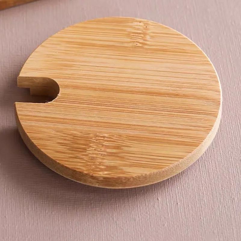 

PCS/Lot Glass Storage Jar Glass Small Daisy High Borosilicate Household Kitchen Jar With Wood Lid Container Spices Caster