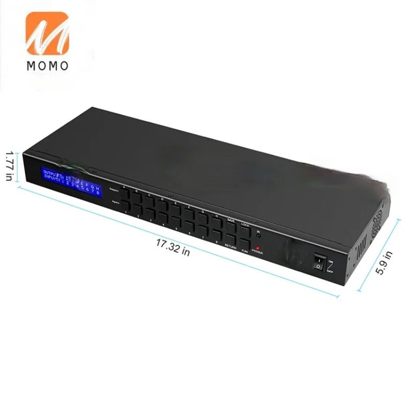 

Стойка крепления Ultra HD 4K 8X8 HDMI матричный коммутатор порты Sup s 4K x 2K @ 30 Гц LAN порт управления Матрица HDMI