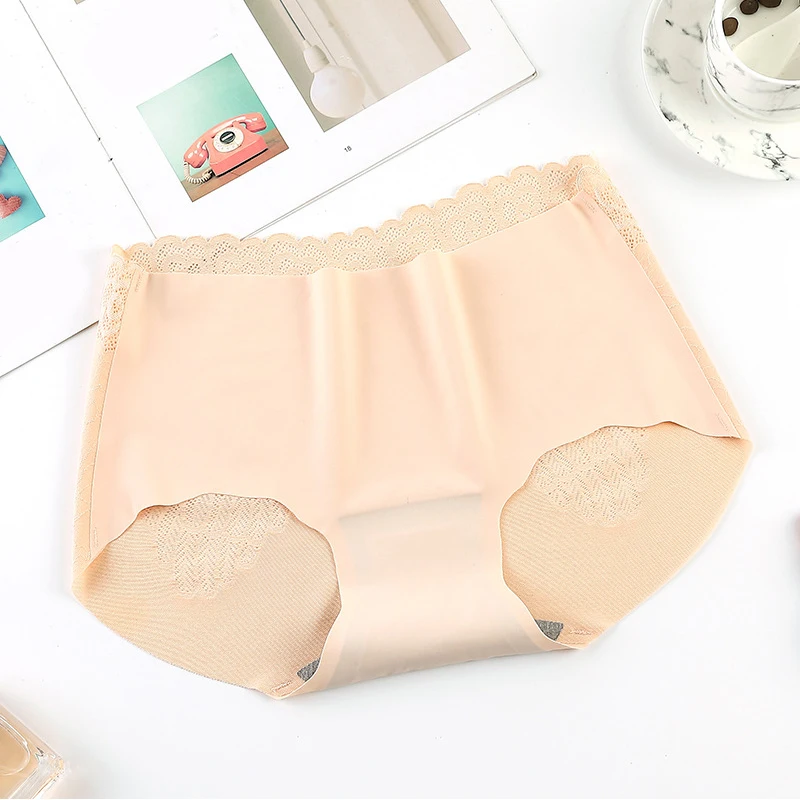 

1 Pcs Women Panty Briefs Panties Underpants Lingerie Comfort Fashion Seamless High-Rise Solid Underwear Summer Underwear