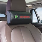 Автомобильная подушка для шеи, чехол для Skoda Octavia FABIA KAMIQ KAROQ KODIAQ RAPID, 1 шт.