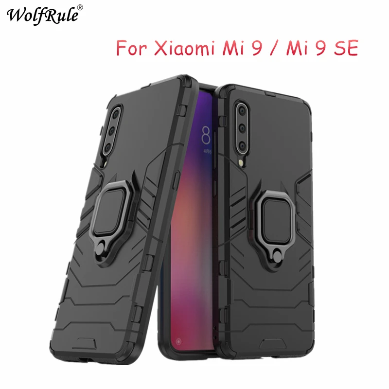 Чехол для Xiaomi Mi 9 жесткий чехол из ТПУ Для Mi9 с кольцом и подставкой Магнитный
