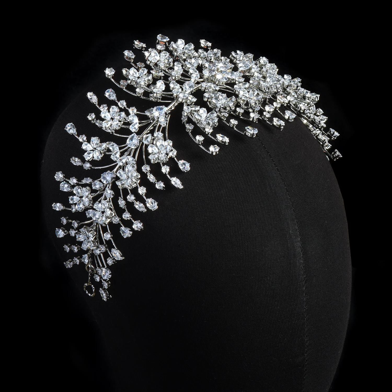 Роскошные головные уборы YCDZSWWL со звездным небом Корона из циркония элегантные