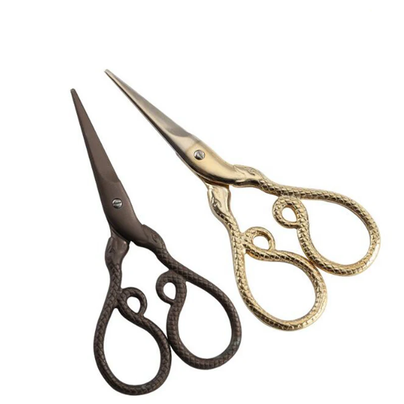 Ножницы под змею винтажные ножницы для резки швейные обрезки резьбы ткань одежда