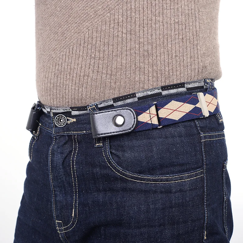 

Buckle-Free Elastic Invisible Belt Jeans Simple Men's and Women's Invisible Lazy Belt Wholesale