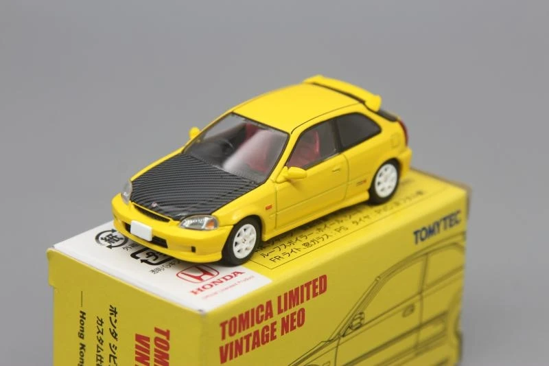 1:64 HONDA CIVIC Тип R EK9 HK EDITION металлические Литые игрушечные автомобили из сплава