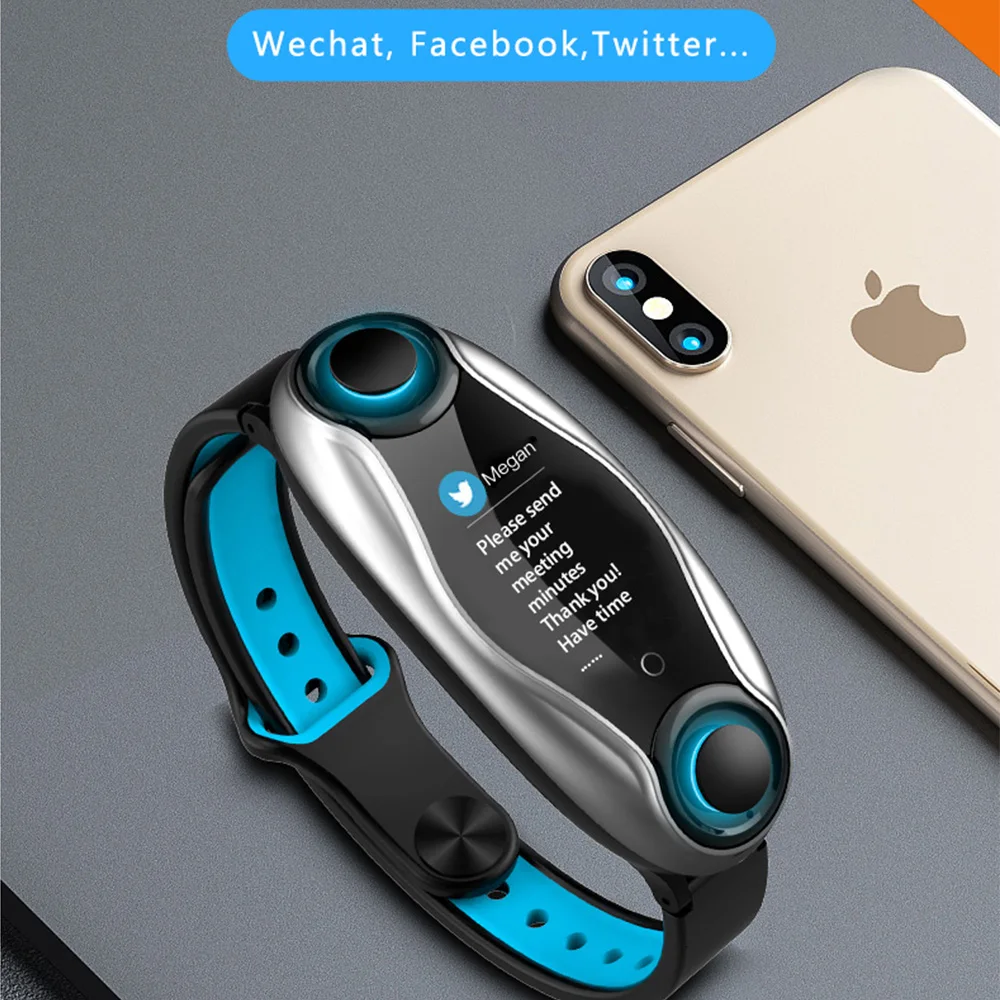 

Newest LT04 TWS Bluetooth Earphone 2 In 1 T90 Fitness Bracelet Bluetooth 5.0 Chip IP67 Waterproof Sport Smart Watch Men Women