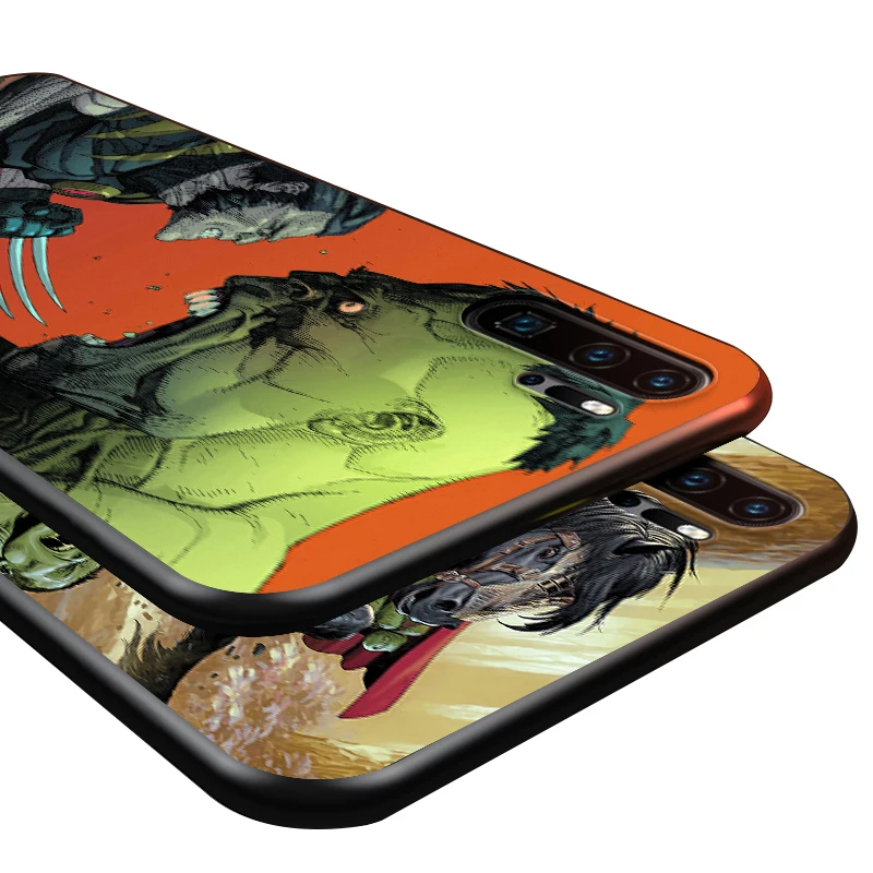 

Marvel Hulk For Huawei P8 P9 P10 P20 P30 P40 P50 Lite E RU Pro 2017 2019 mini TPU Black Phone Case