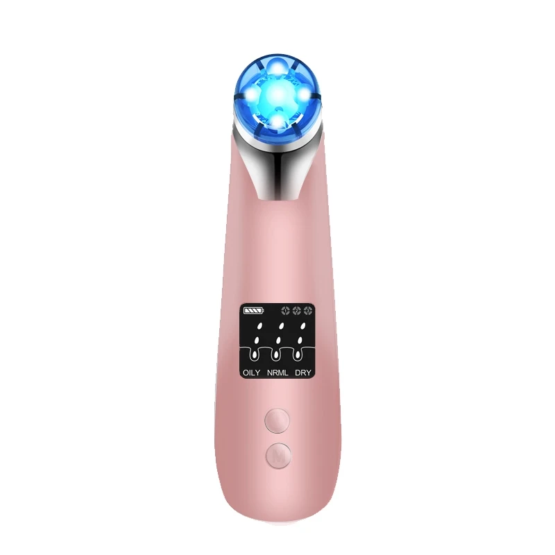 Rose gold Женское электрическое очищающее средство от черных точек для лица, вакуумное очищающее средство от прыщей, инструмент для ухода за кожей лица - Цвет: Rose gold
