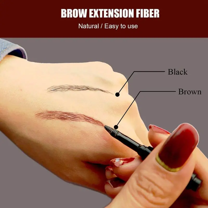

Eyebrow Extension Cream Dye Pomade 3D Eye Brow Fiber Gel Enhancer Fake Beard Tint Pen Black/Brown Waterproof Makeup Cosmetic