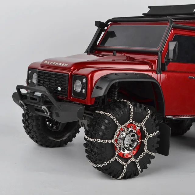 SOJERC 2 шт. RC 1/10 Crawler 114 мм 108 1 9 и дюйма цепь для зимних шин Rock Axial SCX10 90046 TRX4|Детали