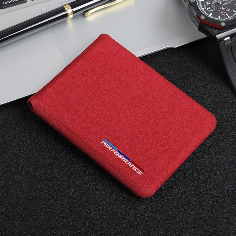 Держатель для карт мужской BMW E46 E90 E60 5/6/7 Series F10 F20 F30 GT F07 X3 f25 X4 X5 X6 Alcantara Bank Credit ID